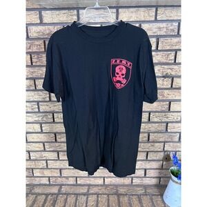Z.E.R.I. Black Graphic‎ T-Shirt Skull Biohazard Military Style Mens